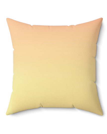 Hot Peach Fade 20" x 20" Faux Suede Square Pillow