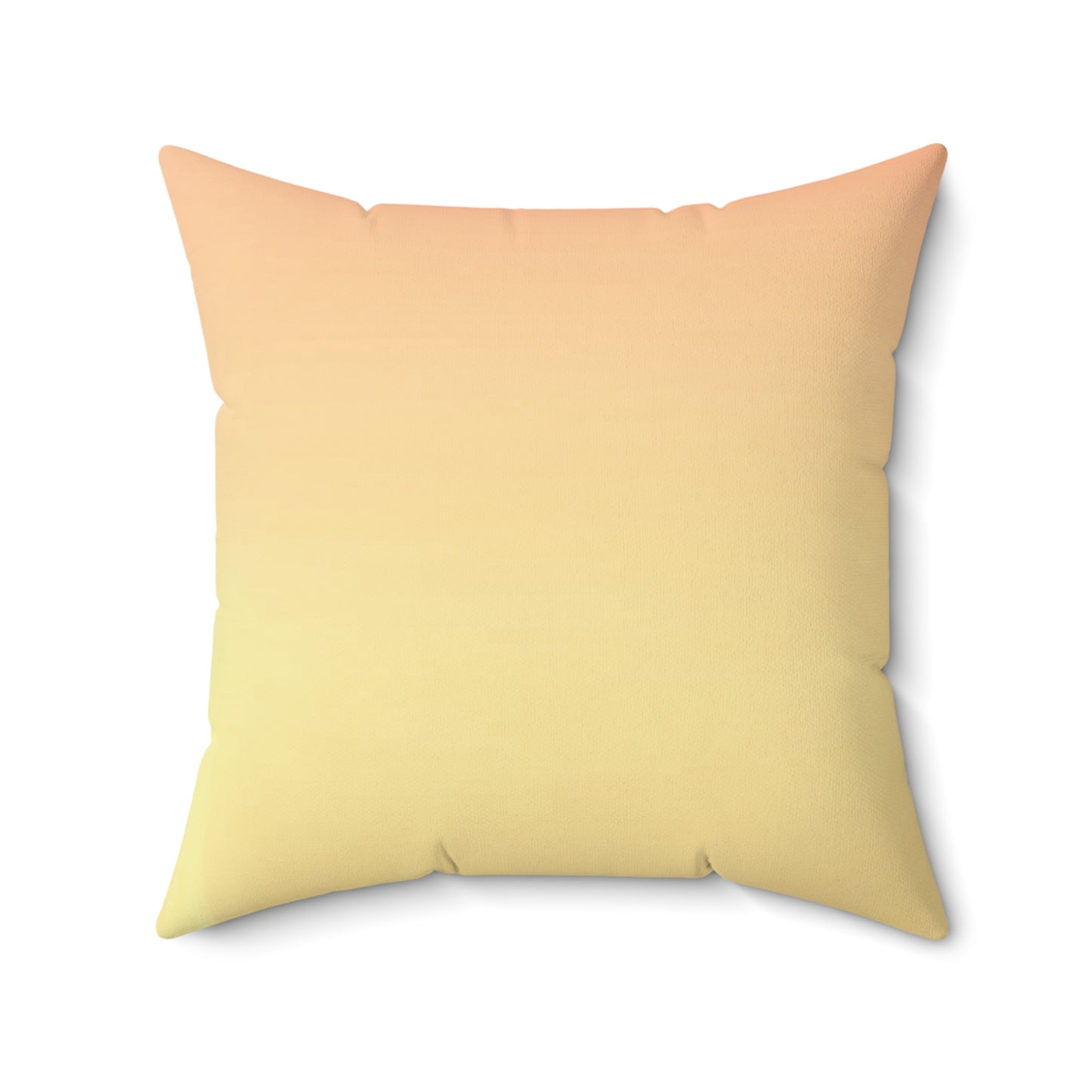 Hot Peach Fade 20" x 20" Faux Suede Square Pillow