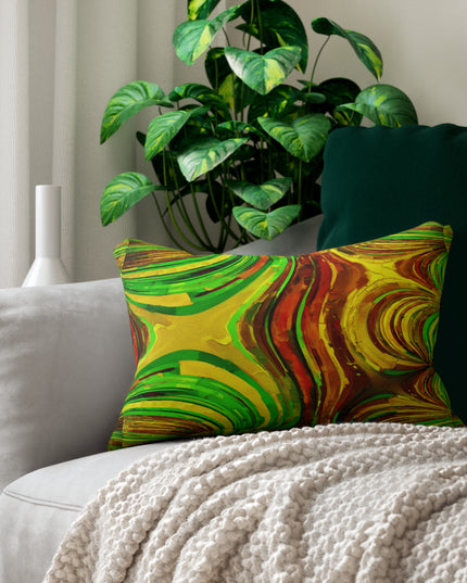 Uzi Spiral Beta Spun Polyester Lumbar Pillow, 20" x 14"