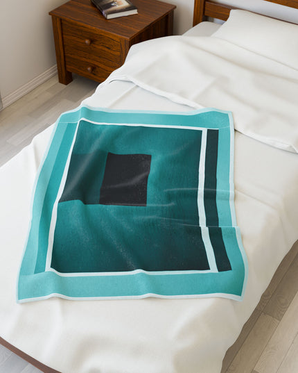 Tif Shadow Velveteen Plush Blanket, 30" x 40"