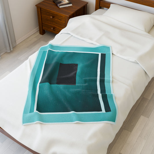 Tif Shadow Velveteen Plush Blanket, 30" x 40"