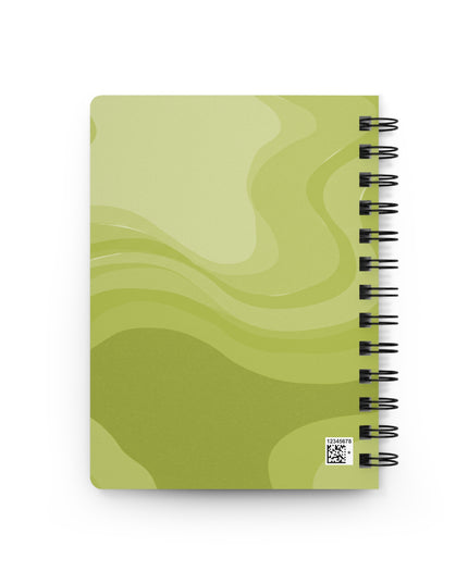 Lemon Wavey Spiral Bound Journal, 5" x 7" 150 pages