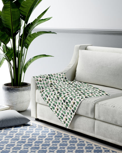 Mini Vintage Green Trees Baby Swaddle 30″×40″ Blanket