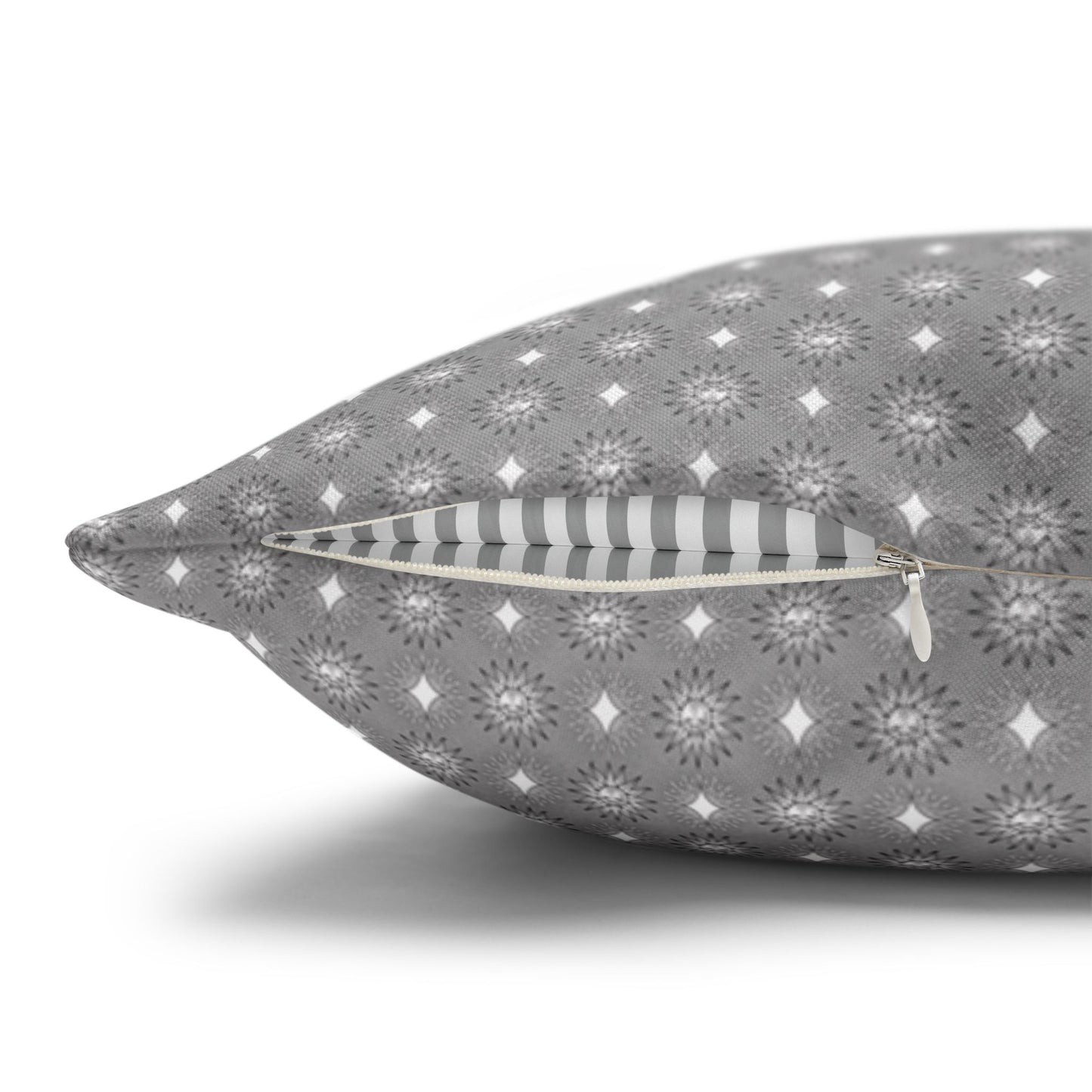 Desaturated Star-crossed Bodies Spun Polyester Square Pillowcase, 14" x 14"