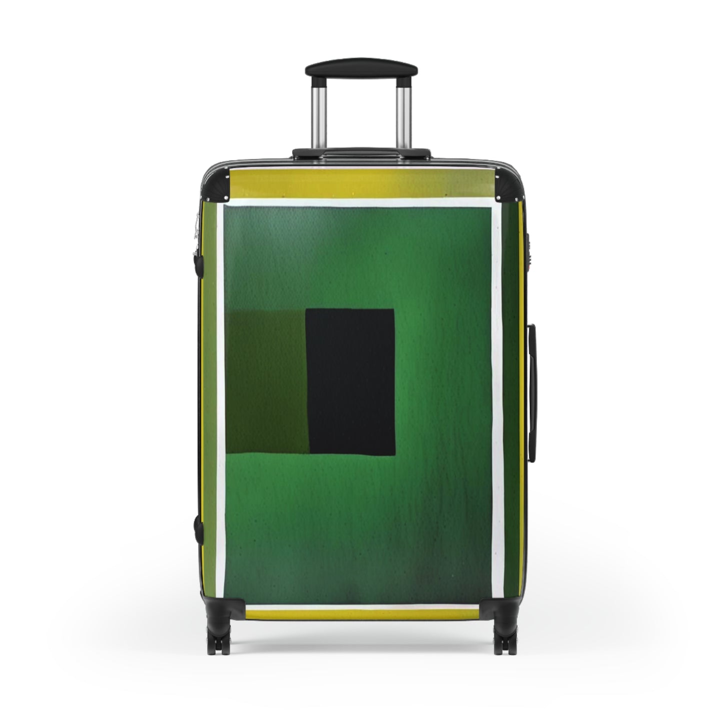 Alpha Shadow Large Suitcase with built in lock, 4 double-wheels, telescopic handle, and ABS back hard-shell