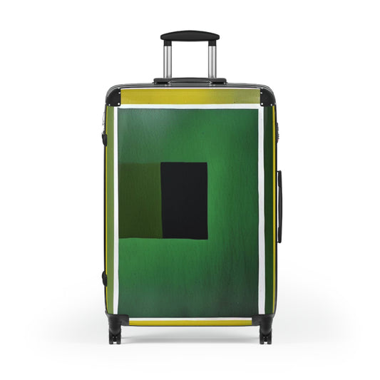 Alpha Shadow Large Suitcase with built in lock, 4 double-wheels, telescopic handle, and ABS back hard-shell