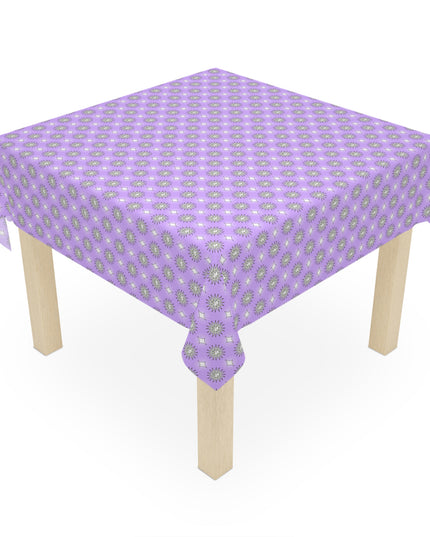 Lavender Star-crossed Bodies Tablecloth, 55" x 55"