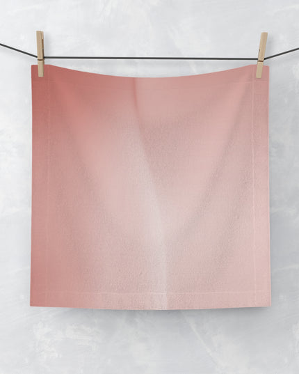 Rose Red Fade Face Towel, 13" x 13"