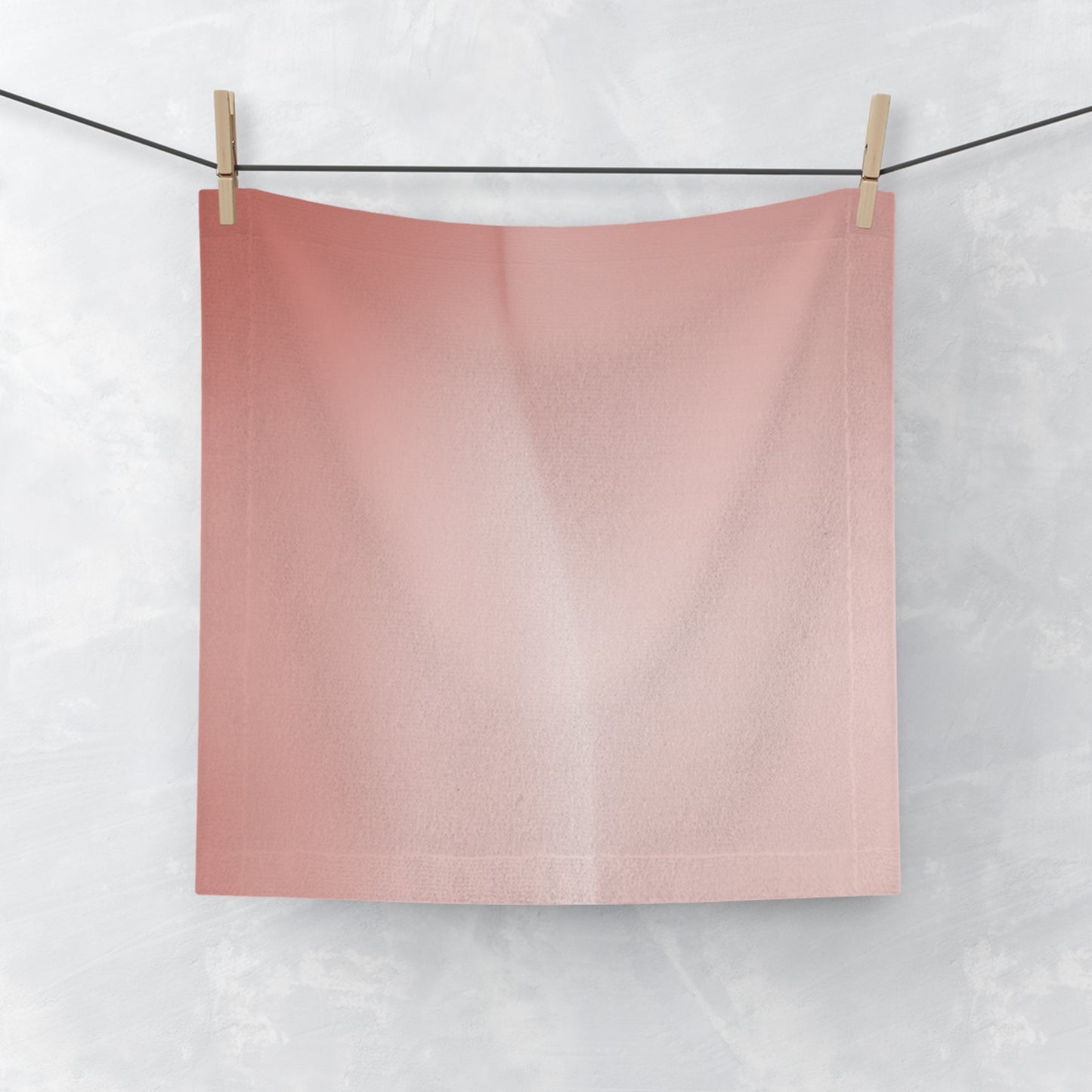 Rose Red Fade Face Towel, 13" x 13"