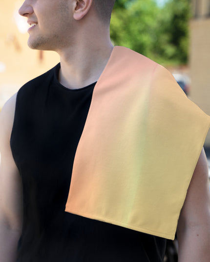 Hot Peach Fade Rally Towel, 11" x 18"