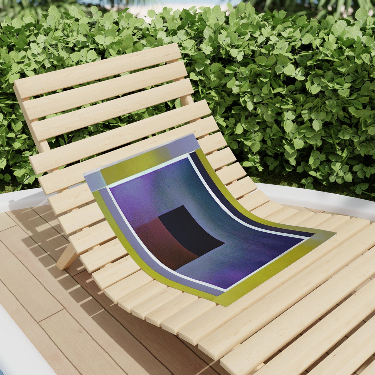 Zeta Shadow Beach Towel, 18" x 27"