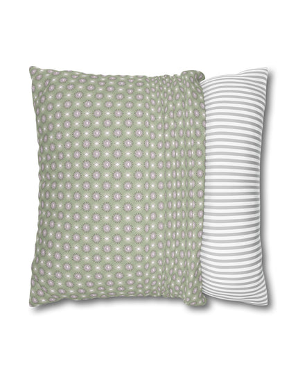 Olive Star-crossed Bodies Spun Polyester Square Pillowcase, 14" x 14"