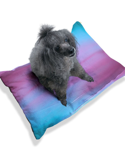 Wine Sea Blue Fog 28" × 18" Pet Bed
