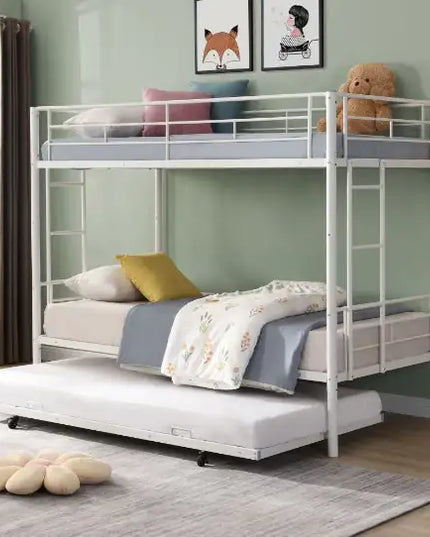 Metal Bunk Bed Black