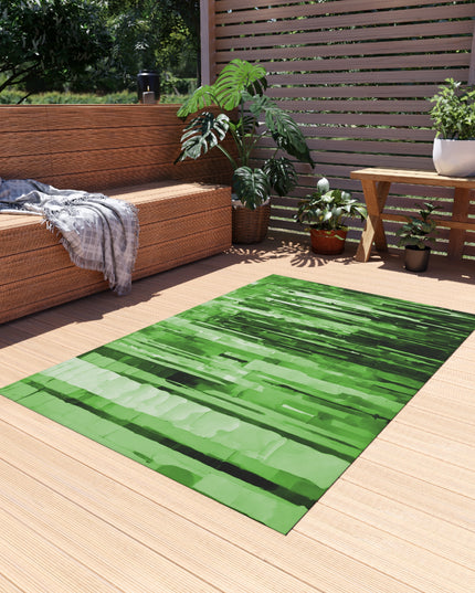 Striped Mint Pastel 48" x 72" Outdoor Rug