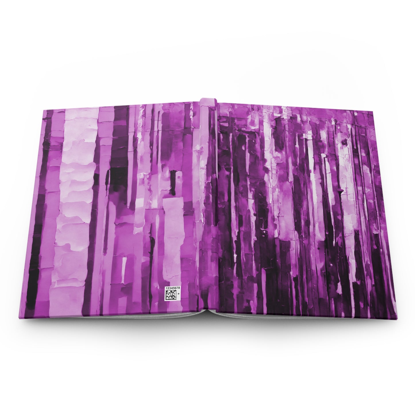 Striped Powder Lavender 5.75" x 8" Hardcover Journal Matte with 150 lined pages