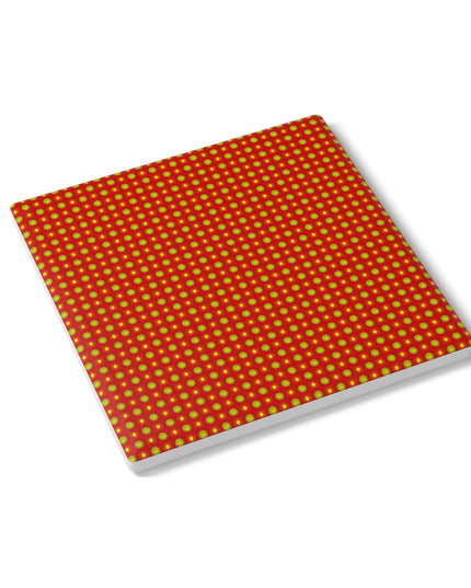 Late Evening Star-crossed Bodies Square Ceramic Coaster, 4" x 4"
