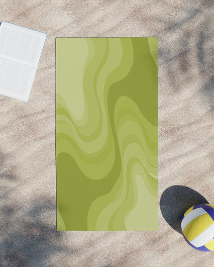Lemon Wavey Beach Towel, 24" x 44"