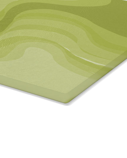 Lemon Wavey Glass Cutting Board, 11" x 15"