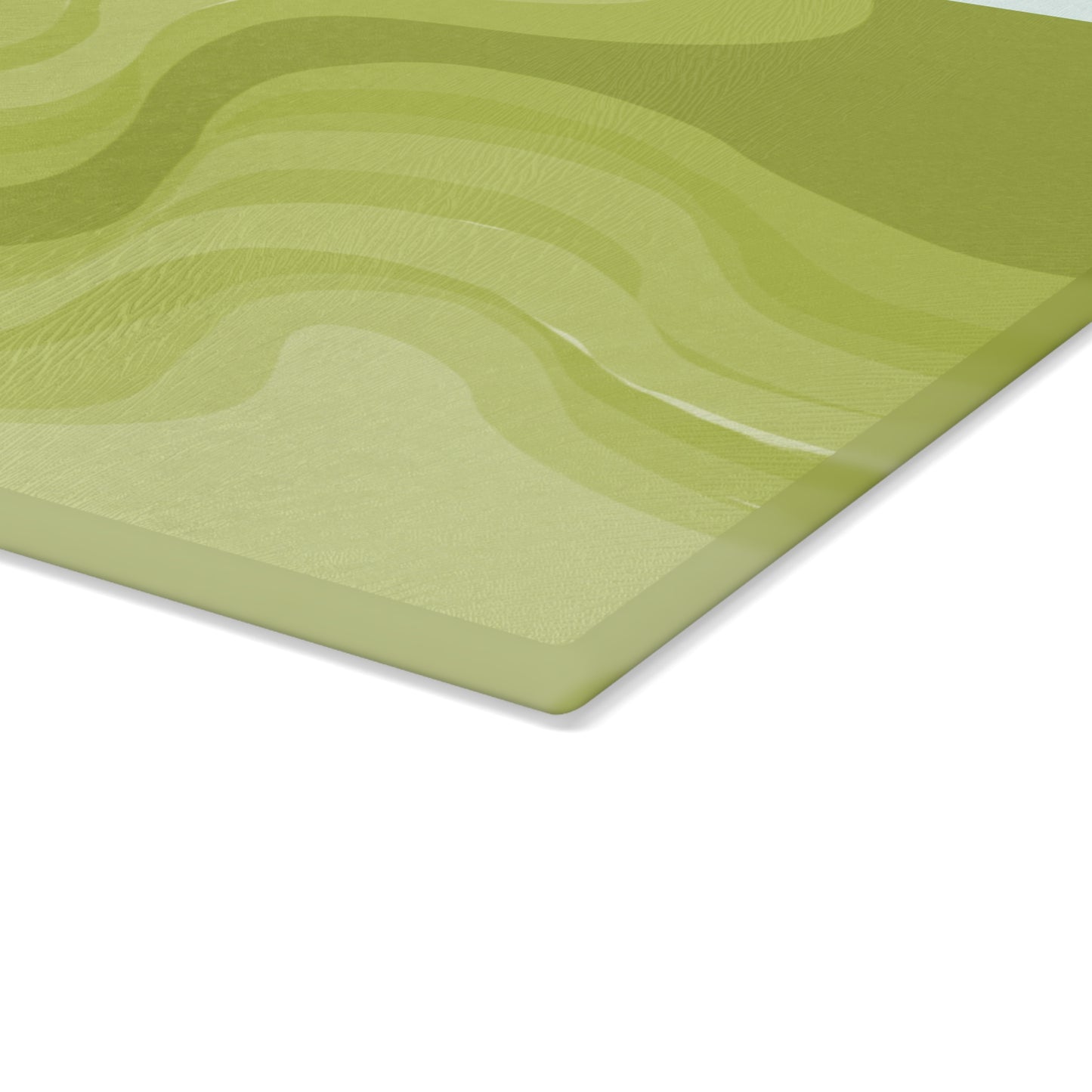 Lemon Wavey Glass Cutting Board, 11" x 15"