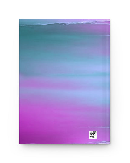 Dark Blue Green Sea Purple Fog 5.75" x 8" Hardcover Journal Matte with 150 lined pages