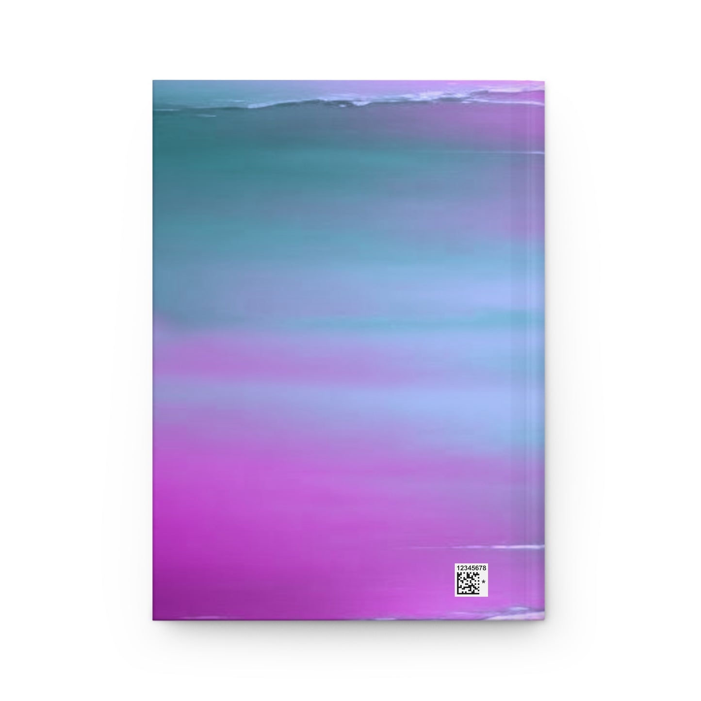 Dark Blue Green Sea Purple Fog 5.75" x 8" Hardcover Journal Matte with 150 lined pages