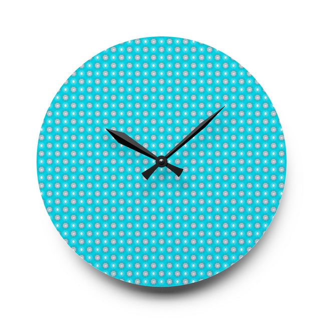 Tif Green Star-crossed Bodies Acrylic Wall Clock, Round or Square, 10.75" x 10.75"