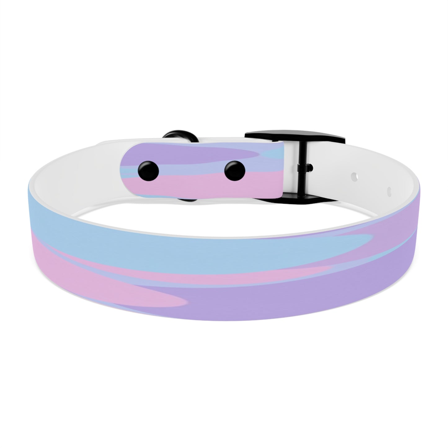 Pastel Purple and Mauve Patches Medium Dog Collar