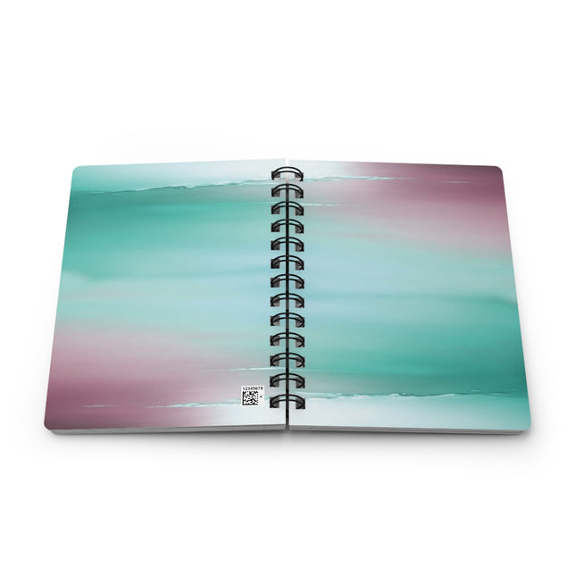 Green Sea Lavender Fog Spiral Bound Journal, 5" x 7" 150 pages