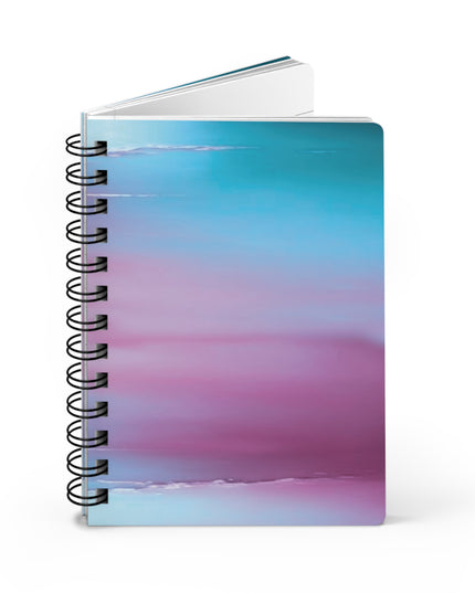 Wine Sea Blue Fog Sea Purple Fog Spiral Bound Journal, 5" x 7" 150 pages