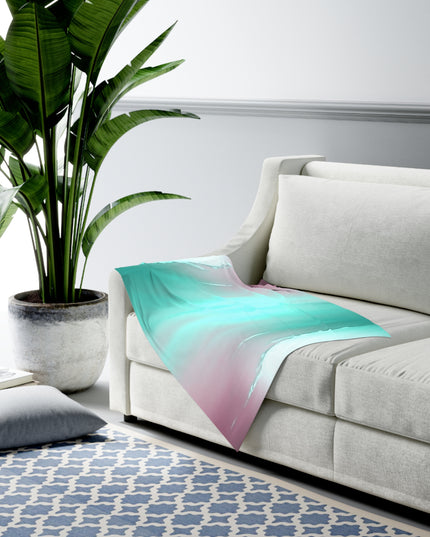 Green Sea Lavender Fog Baby Swaddle 30″×40″ Blanket