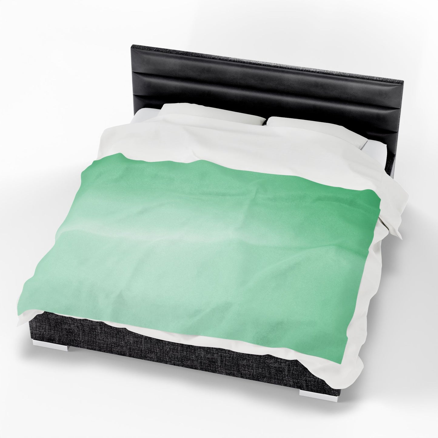 Mint Fade Velveteen Plush Blanket, 60" x 80"