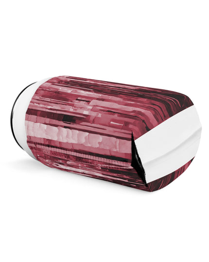 Striped Ruby 12 oz Can Cooler Sleeve