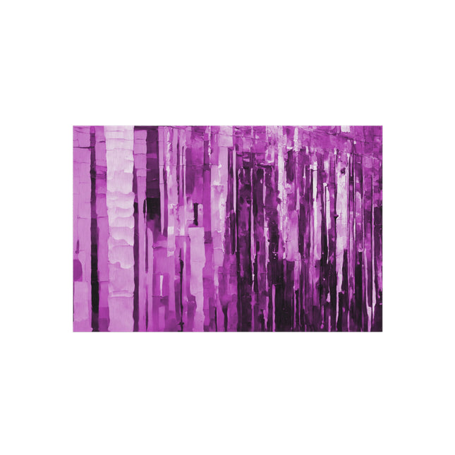 Striped Powder Lavender 48" x 72" Outdoor Rug