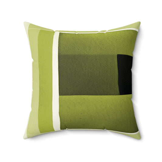 Lemongrass Shadow 20" x 20" Faux Suede Square Pillow