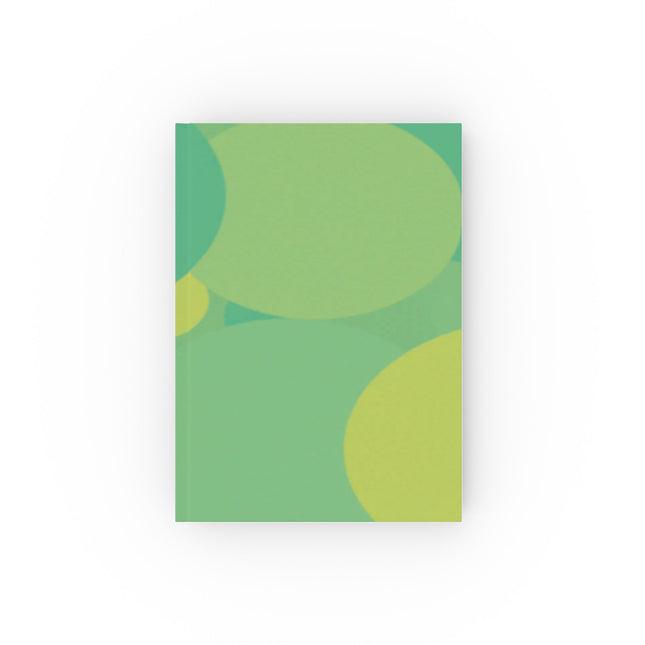 Pastel Green Patches 5.2" x 7.4" Hard Backed Journal with 128 blank pages