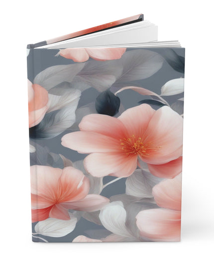 Red Blossom Floral Bunch Hardcover Journal Matte with 150 lined pages, 5.75" x 8"