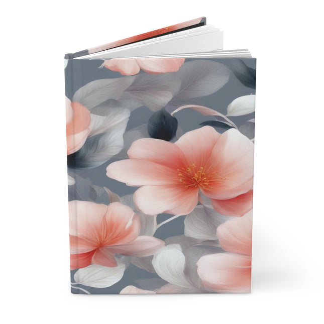 Red Blossom Floral Bunch Hardcover Journal Matte with 150 lined pages, 5.75" x 8"