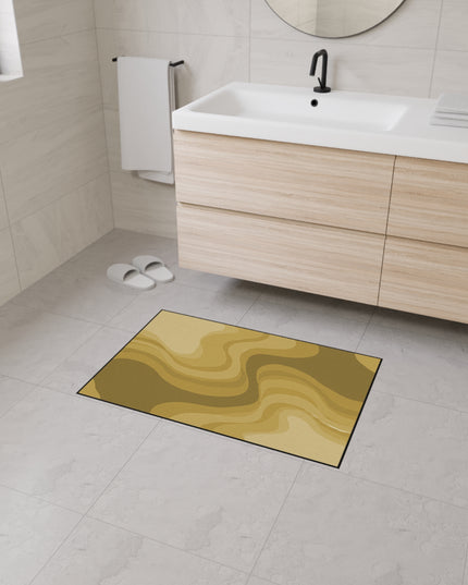 Brown Wavey 24" x 36" Heavy Duty Floor Mat