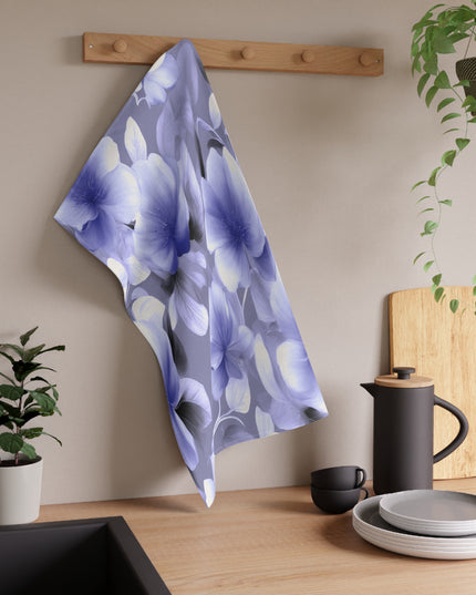 Indigo Blossom Floral Bunch Tea Towels (cotton, poly), 18" x "30