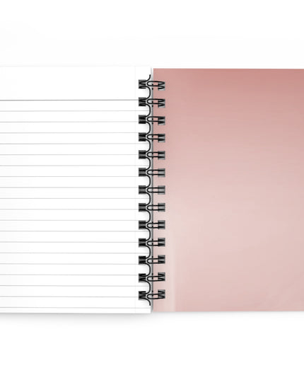 Rose Red Fade Spiral Bound Journal, 5" x 7" 150 pages
