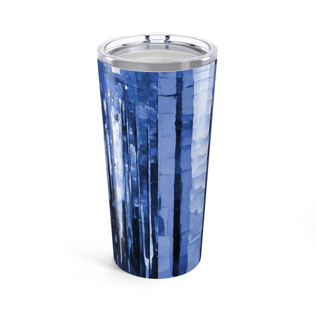 Striped Deep Blue Tumbler 20oz