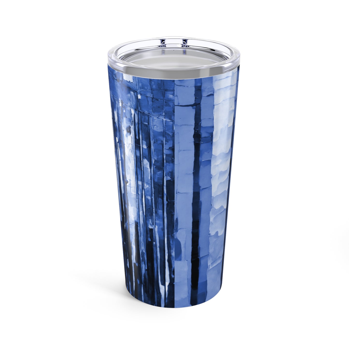 Striped Deep Blue Tumbler 20oz
