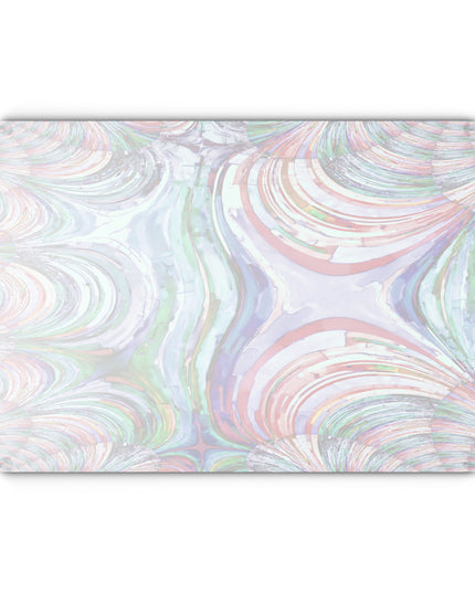 Uzi Spiral Pastels 11" x 15" Glass Cutting Board