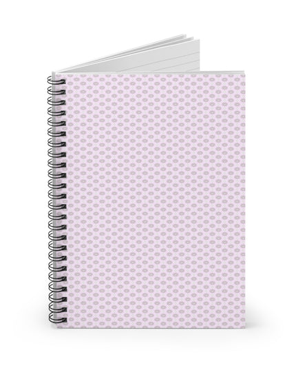 Pink Mornings Star-crossed Bodies Spiral Notebook - Ruled Line, 6" x 8", 118 pages