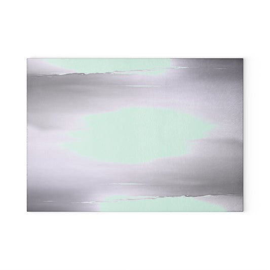 Sephia Sea Dark Fog 8" x 11" Glass Cutting Board