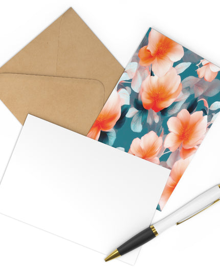 Orange Blossom Floral Bunch Postcards (7 pcs)