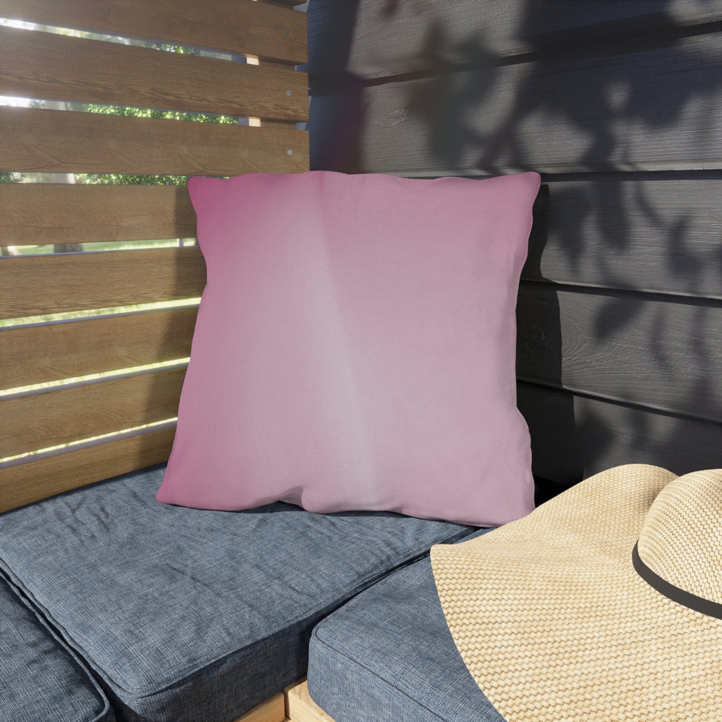 Pink Blush Fade 18" x 18" Outdoor Pillow