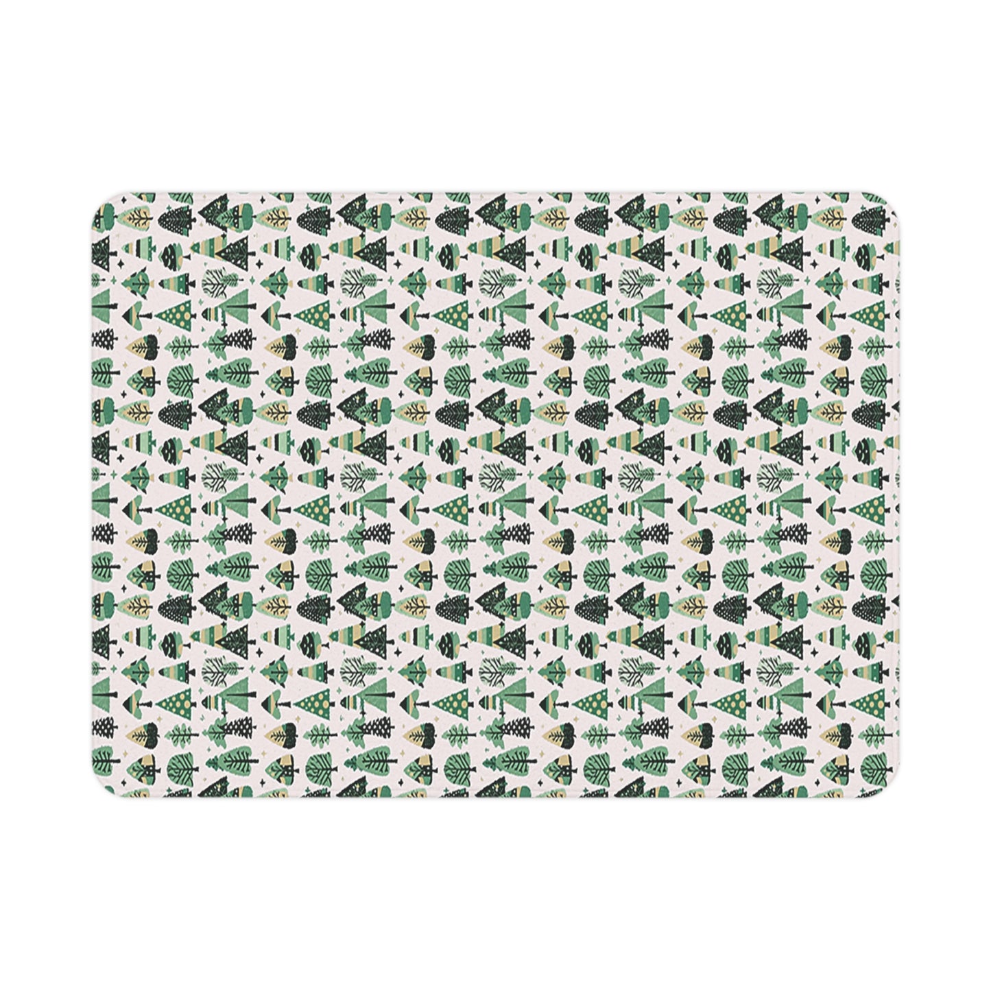 Mini Vintage Green Trees Toddler Blanket, 30" x 40"