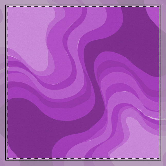Wavey Purple Wavey 22" x 22" Cotton Twill Napkin